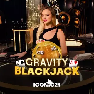 Gravity Blackjack live game at Vegas Hero casino
